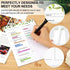 Joyberg 2 PCS Weekly Meal Planner Magnetic for Fridge 8.3x5.5”, Undated Weekly Meal Planner and Grocery List Tearable Shopping List, Magnetic Menu...
