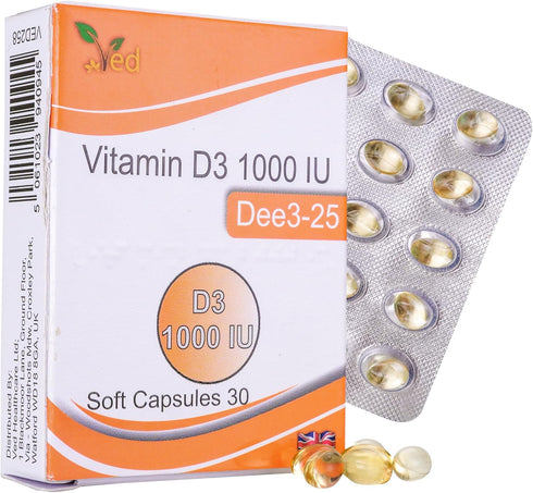 VED Vitamin D3 1000 IU SOFTGEL (15X2)...