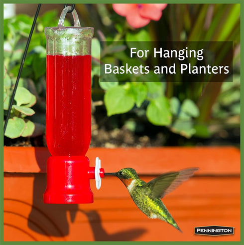 Pennington Planter Hummingbird Feeder 2 Pack 2.3 Ounce Capacity...