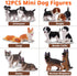 12PCS Dog Figurines Playset, Realistic Detailed Plastic Puppy Figures, Hand Painted Mini Dog Figures Toy Set Cake Toppers Birthday Easter Eggs Gif...
