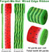 AnyDesign Summer Wired Edge Ribbon Watermelon Print Craft Ribbon Red Green Fruit Fabric Ribbon for Wreath Bow Making DIY Crafts Wrapping Party Dec...