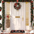 Merry Christmas Door Mat Black Red Christmas Ball Front Door Mat with Anti-Slip Rubber Back Xmas Holiday Indoor Outdoor Carpet for Home Office Kit...