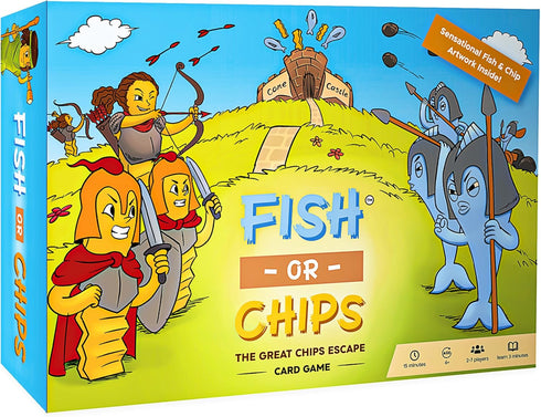 THE GREAT FRIES ESCAPE - Foodie Adventure Card Game for Kids, Easy to Learn Playing Cards for Kids, Ideal for Family Game Night, Party Game, Campi...