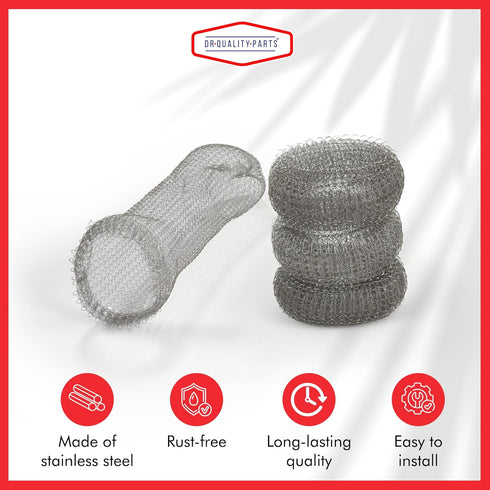 12 Pieces Lint Traps Washing Machine Quality Snares for Laundry and Rust Proof Stainless Steel Mesh with Ties Hose Filter Screen Sock Catcher...