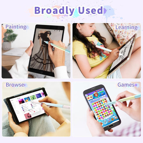 Stylus Pen for Touchscreen, High Accuracy Disk Stylus Pen for iPad with 3 Replaceable Tips Compatible with Tablet/iPad/Android/iPhone and All Touc...
