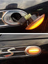 iJDMTOY Clear Lens Amber Full LED Strip Front Fender Side Marker Lights Compatible With 2002-2006 MINI Cooper R50 R52 R53, Replace OEM Amber Indic...
