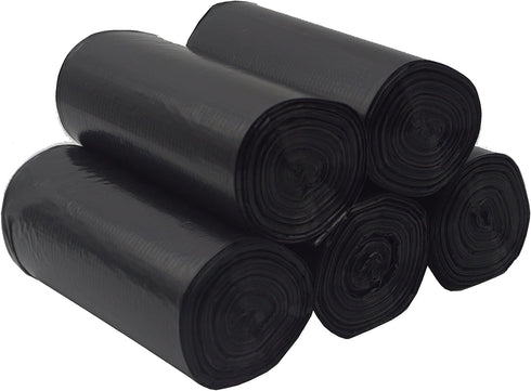 Black Trash Bag,Gereen 2 Gallon Black Trash bag Garbage Bag Trash Can Liner (2 Gallon (150 Count), Black)...