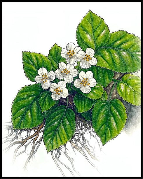 Posterizer 1 pcs-delicate art of white blossoms and lush green foliage 2-Floral & Botanical Art Gift for Men Women Entrepreneur Teens Decor for ...