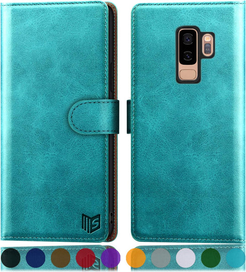 SUANPOT for Samsung Galaxy S9+ / S9 Plus 6.2 (Non S9 5.8") Leather Wallet case with RFID Blocking Credit Card Holder,PU Flip Folio Book Phone Cove...