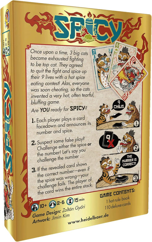 Spicy Card Game | Strategy Game | Bluffing Card Game for Adults and Kids | Fun Game for Family Game Night | Ages 10+ | 2-6 Players | Average Playt...