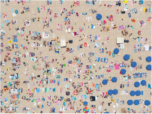 Galison Gray Malin 2-Sided Jigsaw Puzzle, The Beach, 500 Pieces - 24” x 18”, Double-Sided Puzzle with Vibrant Artwork, Perfect for Family Fun, Mul...