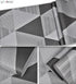 Y1337 Peel and Stick Wallpaper Geometric Triangle 17.7" x 9.8ft Gray Removable Diamond Self Adhesive Contact Paper Shelf Liner for Office Backgrou...