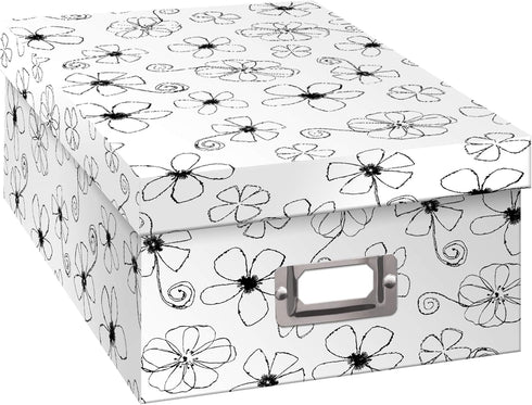 Pioneer Photo Albums B-1BW Inked Storage Box, Floral Design...