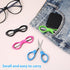 4Pcs Folding Scissors Portable Mini Travel Scissors Glasses-Shaped Foldable Scissors Small Crafting Scissors for Home Office School DIY Crafting P...