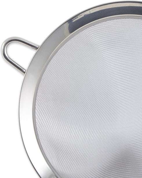 RSVP International Endurance Kitchen Collection, Stainless Steel Fine Mesh Conical Sieve/Colander, Multi-Purpose for Cooking, Baking, Loose Leaf T...