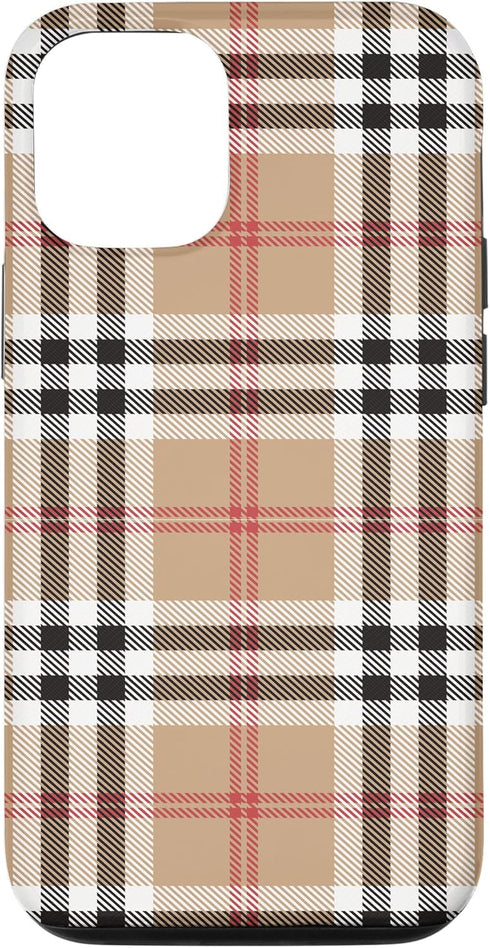 iPhone 12/12 Pro Checkered Plaid Flannel Gingham Pattern Case...