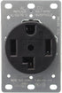 Leviton 4-Wire, 30-Amp, 250V Flush Mount Dryer Receptacle, 278-S00...