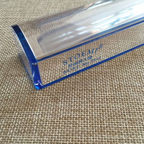 6 inch 5X Blue Raised Domed Bar Magnifier with Reading Tracking Line Optical Tool Bar Magnifying Glass...