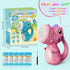 Dinosaur Bubble Machine for Kids Automatic Bubble Maker with Lights,5000+ Bubbles per Minute/Bubble Solution Included Best Summer Outdoor Dinosaur...