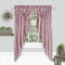 GoodGram 2 Pack Country Farmhouse Plaid Gingham Check Swag Valance Curtain Panels- Assorted Colors (Burgundy)...
