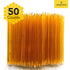 Homestead Honey Native Honey Sticks for Tea - 50-Pack Bulk Packets, Single Serve - Pure Wildflower Honey Straws - Easy-to-Open Honeycomb Stir Stic...