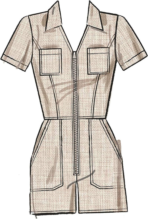 McCall Pattern Petite Long and Short Women's Jumpsuit, Sizes 6-14 Sewing Pattern...