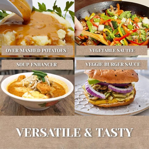 Roads End Organics Delicious Golden Organic Gravy Mix - Vegetarian Gravy Mix Packets, Vegetarian Gravy Powder, Vegan Gravy Packets - 1 Oz (Pack of...