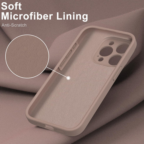 DEENAKIN Designed for iPhone 15 Pro Case with Screen Protector - Enhanced Camera Protection - Smooth Baby Skin-like Feel Silicone Cover - Slim Fit...