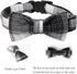 Lionet Paws Dog and Cat Collar with Bowtie Grid Dog Collar Plastic Buckle Light Adjustable Collars for Small Dogs Pets...