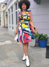 Know Me Misses' and Women's Color Block Wrap Dress Sewing Pattern Packet by Keechii B Style, Design Code ME2020, Sizes 20W-22W-24W-26W-28W...