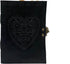 cuero Large Vintage Heart Embossed Black Uncut Paper Leather Journal/Instagram Photo Album...