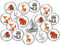 324 Forest Animals Kisses Labels, Woodland Creatures Kisses Stickers for Baby Shower or Birthday Party Decorations, Unisex Kisses Stickers Kisses ...
