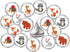 324 Forest Animals Kisses Labels, Woodland Creatures Kisses Stickers for Baby Shower or Birthday Party Decorations, Unisex Kisses Stickers Kisses ...