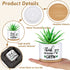 Teachers Appreciation Gift Thank You for Helping Me Grow Gifts Succulent Pots Ceramic Flower Planter Pot with Bamboo Tray White Teacher Plant Pots...