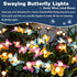 Solar Garden Lights, Swaying Butterfly Lights, Decorative Solar Butterfly, Solar Lights Outdoor, Butterflies Made of Iron, Gift for Mother & Grand...