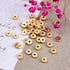 Cheriswelry 200pcs 6x1.2mm Flat Round Metal Heishi Beads Spacer Golden Brass Flat Rondelle Disc Coin Loose Beads Spacers for Surfer Bohemian Jewel...