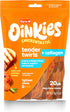 Oinkies Chickentastic Tender Twirls + Collagen to Support Skin & Joints, Made with Real Chicken Breast, Pumpkin & Carrot, Long-Lasting & Rawhide-F...