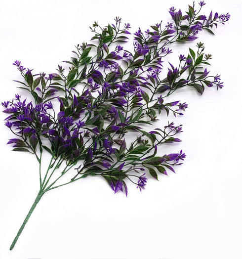 Artificial Flowers Vine, for Christmas Plastic Hanging Ivy Plants Fake Vines Grass Garland Home Garden Outdoor Window Box Indoor Party UV Resistan...