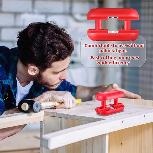 Edge Banding Trimmer, Hand Planer Edge Quad Trimmer with Tungsten Carbide Blades, Laminate Veneer Edge Trimmer, PVC Plywood Melamine Wood Manual E...