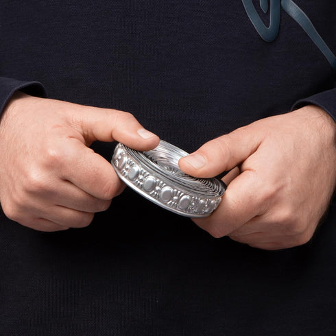 CraftyCrocodile Metal Ribbon for Decor Craft - Decorative Silver Trim for Crafting - 0.8", 3 Yards Long...