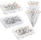 Zonon 300 Pieces Corsages Pins Pearl Pins Wedding Floral Bouquet Pins Flower Pins Diamond Head Pins Straight Pins for Weddings Anniversary Flower ...
