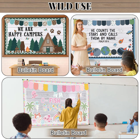 White Wood Bulletin Board Roll Reusable Waterproof Erasable Bulletin Board Fade Resistant Wrinkle Resistant Poster Non-woven Fabric Bulletin Board...