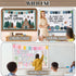 White Wood Bulletin Board Roll Reusable Waterproof Erasable Bulletin Board Fade Resistant Wrinkle Resistant Poster Non-woven Fabric Bulletin Board...
