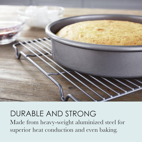 Chicago Metallic 59629 9-Inch Commercial II Non-Stick Round Cake Make traditional round cakes or layer cakes, cheesecakes, casseroles, quiches, ma...