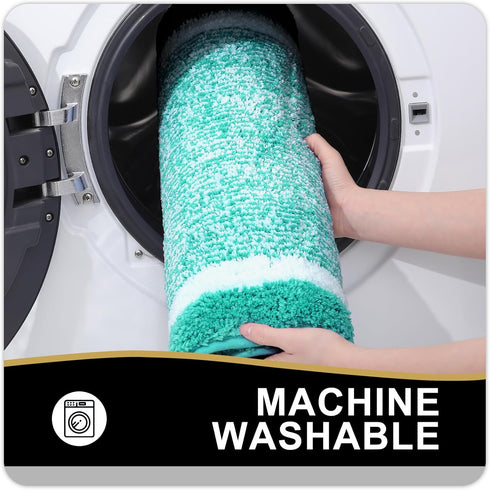 OLANLY Bathroom Rugs 24x16, Extra Soft and Absorbent Microfiber Bath Mat, Non-Slip, Machine Washable, Quick Dry Shaggy Bath Carpet, Suitable for B...