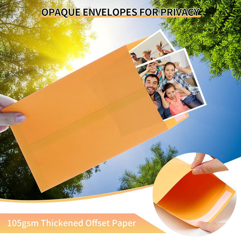 Joyberg 48 PCS 6x9 Envelopes Self Seal, Yellow Envelopes 6x9 Printable, Catalog Mailing Envelopes 6x9 Tear Resistant, Kraft Envelope for Mailing L...