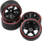 Hard Plastic Wheel Rims & Plastic Tires 12mm Hex Compatible with Traxxas HSP Tamiya Kyosho Himoto 1/10 RC Drift Car (Style 1)...