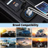 Dual USB Socket 12V Marine Outlet with Switch Golf Cart USB Port 12 Volt DC Car Charger Mount Waterproof Cigarette Lighter Power Adapter DIY Kit F...