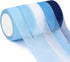 5 Rolls Organza Ribbon 1" x 25 Yd Each Roll, Sheer Chiffon Ribbon, Transparent Sheer Ribbon for Gift Wrapping, Bouquet, Wedding, Party Decoration ...