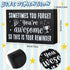 Inspirational Wooden Box Sign, Sometimes You Forget You're Awesome Sign, Farmhouse Rustic Black Wood Block Plaque with Positive Sayings, Desk Deco...